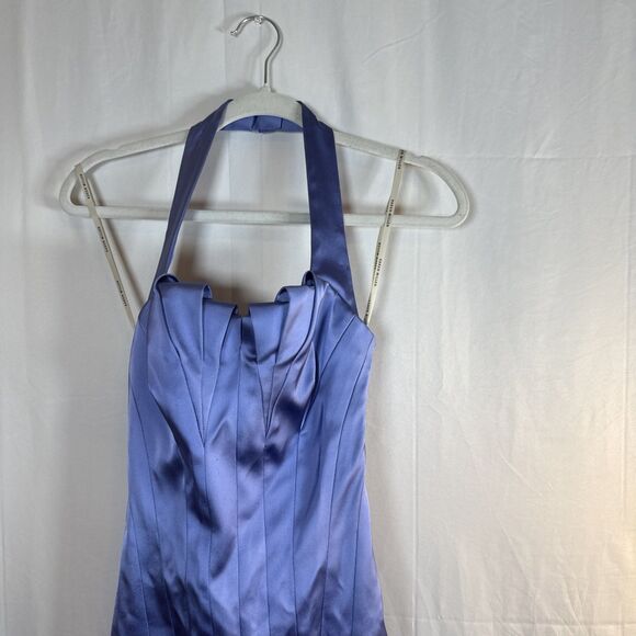 Karen Millen DL210 Pale Blue Cocktail Dress Size 4 NWT - Picture 2 of 16